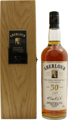 Aberlour 1965 Pure Single Speyside Malt 30yo Two Hogsheads 43% 700ml