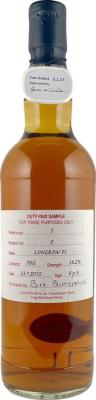 Longrow 2015 Duty Paid Sample For Trade Purposes Only Fresh Sherry 58.2% 700ml