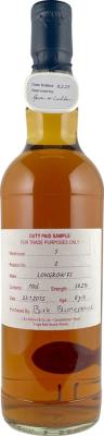 Longrow 2015 Duty Paid Sample For Trade Purposes Only Fresh Sherry 58.2% 700ml