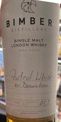 Bimber Ex-Bourbon Peated Whisky Small Batch Ex-Bourbon barrel Distillery Exclusive 61.7% 700ml