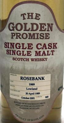 Rosebank 1989 DP The Golden Promise 905 43% 700ml