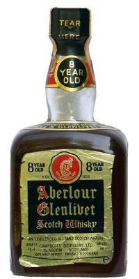 Aberlour 8yo Campbell's Distillery cubic bottle big cork neck label 8yo EST 1828 50% 750ml