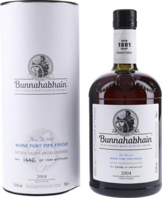 Bunnahabhain 2004 Moine Feis Ile 2017 Port Pipe Finish 55.6% 700ml