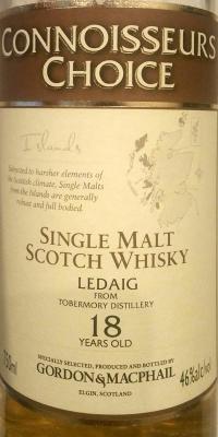 Ledaig 18yo GM Refill American Hogshead 46% 750ml