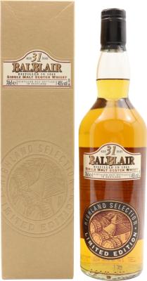 Balblair 1969 Highland Selection Limited Edition 31yo 45% 700ml