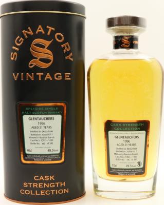 Glentauchers 1996 SV Cask Strength Collection Bourbon Hogsheads 1392 + 1400 49.5% 700ml