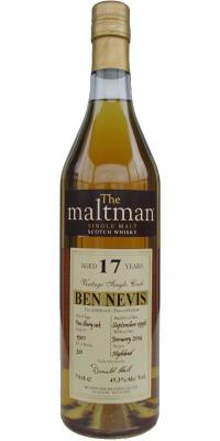 Ben Nevis 1996 MBl The Maltman Fino Sherry Cask #1300 49.3% 700ml