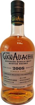 Glenallachie 2008 Exclusive Single Cask for Sweden Moscatel Barrique Specially Selected For Sweden 56.8% 700ml