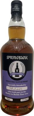 Springbank Barley to Bottle Tour 2024 Philippe 57.7% 700ml