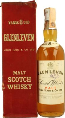 Glenleven 8yo Finest Vatted Malt Ferraretto & C. Milano 43% 750ml