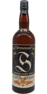 Springbank 12yo Black Label Brown glass Cork 43% 750ml