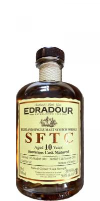 Edradour 2007 SFTC Sauternes Cask Matured #342 56.8% 500ml