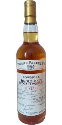 Bowmore 14yo PBC #2155 Checkers 46% 750ml