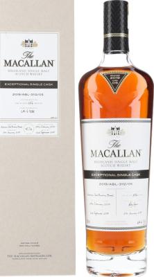 Macallan 2019 ABL-3112-05 Exceptional Single Cask American Oak Bourbon Barrel 64.6% 700ml