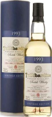 Tullibardine 15yo Vintage Edition Bourbon and Sherry Casks 40% 700ml