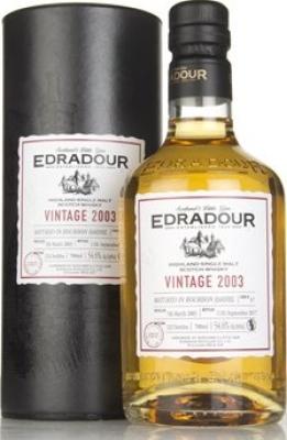 Edradour 2003 Vintage Bourbon Barrel #97 LMDW 54.6% 700ml