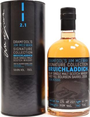 Bruichladdich 2008 Df Jim McEwan Signature Collection 2.1 #2666 59.8% 700ml