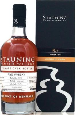Stauning 2011 American oak ex-sherry Whisky.dk 57.5% 500ml