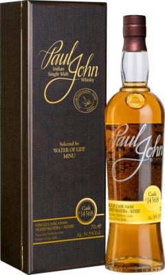 Paul John Single Cask Ridere Peated madeira selected Life of water & Minu bar 59.5% 700ml