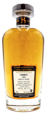 Cambus 1991 SV Cask Strength Collection Refill Oloroso Butt 50.5% 700ml