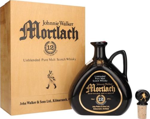 Mortlach 12yo Unblended Pure Malt Scotch Whisky John Walker & Sons Ltd 43% 750ml