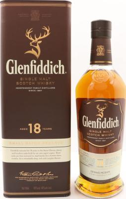 Glenfiddich 18yo Small Batch Reserve Oloroso Sherry & Bourbon 40% 700ml