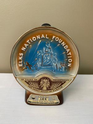 Jim Beam 1928 1978 Elks National Foundation Decanter 750ml