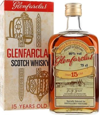 Glenfarclas 15yo Single Malt Scotch Whisky 46% 750ml