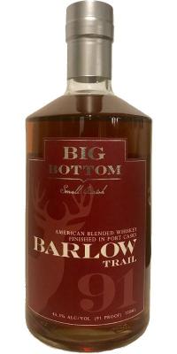 Big Bottom Barlow Trail Port Cask Small Batch American Blended Whisky 45.5% 750ml