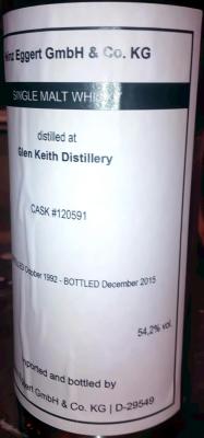 Glen Keith 1992 HEB #120591 54.7% 700ml