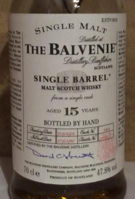 Balvenie 15yo #8306 47.8% 700ml