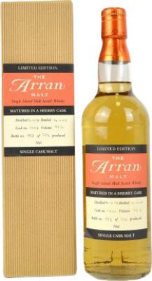 Arran 1998 Sherry Cask #1506 59.3% 700ml