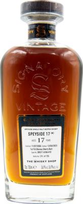 Secret Speyside 2005 SV Cask Strength Collection 1st Fill Oloroso Sherry Butt The Whisky Shop 56.9% 700ml
