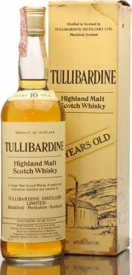 Tullibardine 10yo Highland Malt Scotch Whisky Augusto Sposetti S.N.C. Genova 40% 750ml