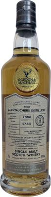 Glentauchers 2006 GM Refill Bourbon Barrel #703715 Slainte Ticino 15th Anniversary 57.6% 700ml