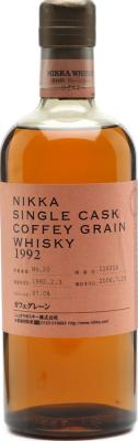 Nikka 1992 Single Cask Coffey Grain 15yo #116314 57% 700ml