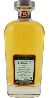 Glentauchers 1996 SV Cask Strength Collection Bourbon Barrel #1398 48.8% 700ml