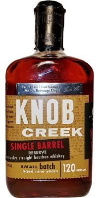 Knob Creek 2004 Single Barrel Reserve #3902 Hand Selected by Binny's Beverage Depot 60% 750ml