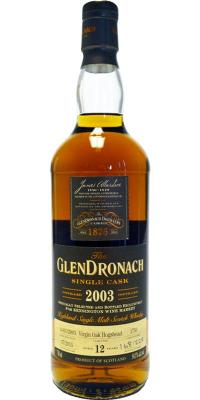 Glendronach 2003 Single Cask Virgin Oak Hogshead #1750 Kensington Wine Market 54.5% 750ml