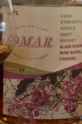 Nantou Omar Black Queen Wine Barrel Finished Black Queen Wine Barrel 52% 700ml