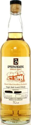 Springbank Hand Filled Distillery Exclusive 52.6% 700ml