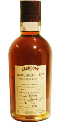 Aberlour 1993 Warehouse #1 Single Cask Selection #6734 62.8% 700ml