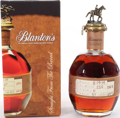 Blanton's Straight from the Barrel #4 Charred American White Oak Barrel 235 64.4% 700ml