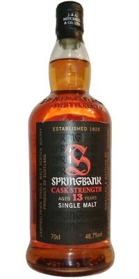 Springbank 13yo Cask Strength Fresh Port Pipe #276 Swedish Whisky Federation SWF 48.7% 700ml