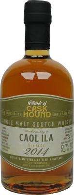 Caol Ila 2014 TCaH Friends of Caskhound Finish 148 Days 1stFill Palo Cortado Quarter 55.7% 500ml