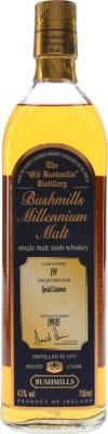Bushmills 1975 Millennium Malt Cask no.199 Selected for Special Customers 43% 700ml