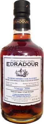 Edradour 2006 Oloroso Sherry Cask Matured #240 The Whisky Exchange 59.2% 700ml