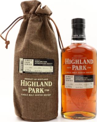 Highland Park 2003 Single Cask Series Refill Butt #2115 59.1% 700ml