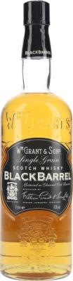 Black Barrel Single Grain Scotch Whisky Charred Oak Barrels 43% 1000ml