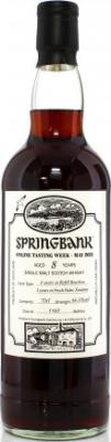 Springbank 8yo Online Tasting Week 2021 56.5% 700ml